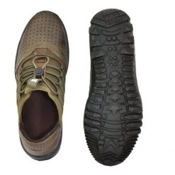 Buckaroo Adults-Men PEYTON Leather Denim Classic Shoes Lace-Up