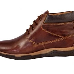 Buckaroo Adults-Men MODEN Leather Biker Boot Boots Lace-Up