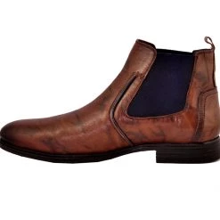 Buckaroo Adults-Men FOX Leather Biker Boot Boots Hook And Loop