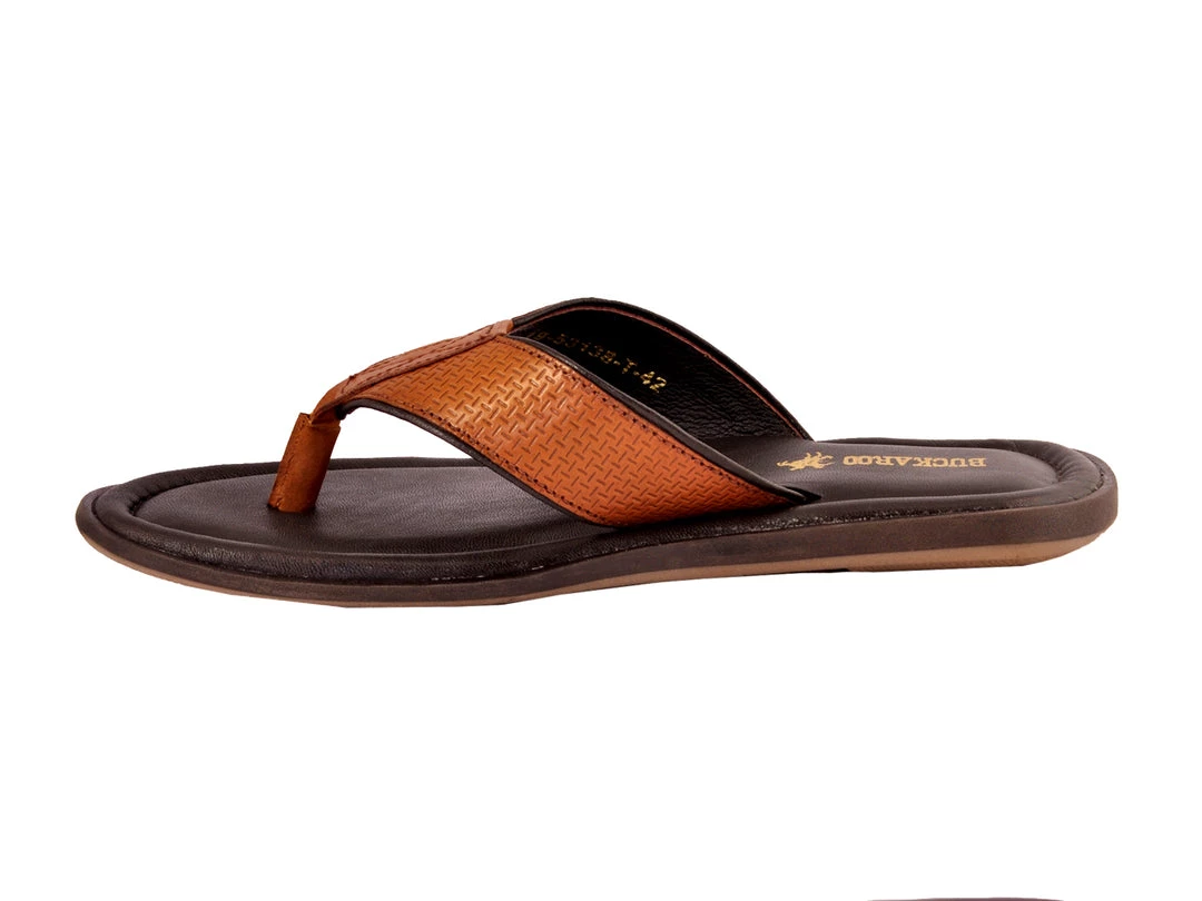 Buckaroo Adults-Men LEX Leather Strollers Chappel Flip-Flop 6 Buckaroo Adults-Men LEX Leather Strollers Chappel Flip-Flop