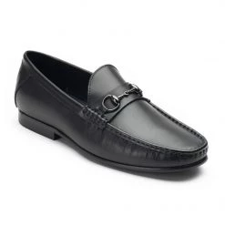 Heel & Buckle London Negro Horse-bit Loafers MEN