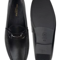 Heel & Buckle London Negro Horse-bit Loafers MEN