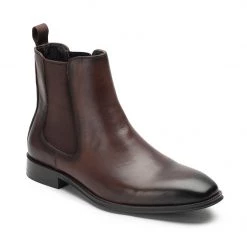 Heel & Buckle London Patina Brown Chelsea Boots