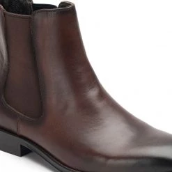 Heel & Buckle London Patina Brown Chelsea Boots