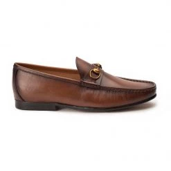Heel & Buckle London Coffee Brown Horse-bit Loafers