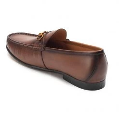Heel & Buckle London Coffee Brown Horse-bit Loafers