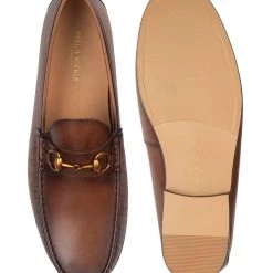 Heel & Buckle London Coffee Brown Horse-bit Loafers