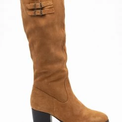 Heel & Buckle London Tan Suede Boots WOMEN