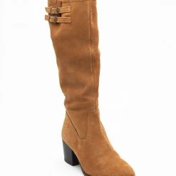 Heel & Buckle London Tan Suede Boots WOMEN
