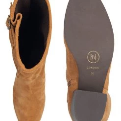 Heel & Buckle London Tan Suede Boots WOMEN