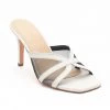 Heel & Buckle London White Mesh Heels