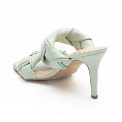Heel & Buckle London Mint Green Braided Heels