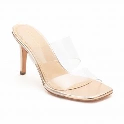 WOMEN Heel & Buckle London Rose Gold & Vinyl Heels