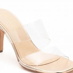 WOMEN Heel & Buckle London Rose Gold & Vinyl Heels