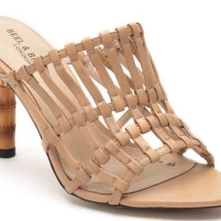 Heel & Buckle London Beige Strappy Heel Sandals WOMEN