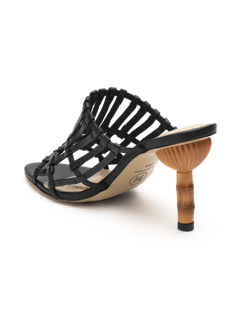 Heel & Buckle London Black Strappy Heel Sandals WOMEN 6 Heel & Buckle London Black Strappy Heel Sandals WOMEN