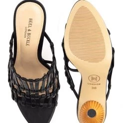Heel & Buckle London Black Strappy Heel Sandals WOMEN 9 Heel & Buckle London Black Strappy Heel Sandals WOMEN