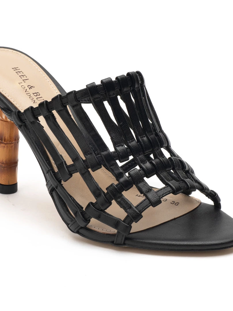 Heel & Buckle London Black Strappy Heel Sandals WOMEN 4 Heel & Buckle London Black Strappy Heel Sandals WOMEN