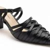 Heel & Buckle London Asymmetrical Black Strappy Sandals