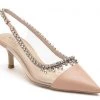 Heel & Buckle London Blush Pink Studded Perspex Sandals