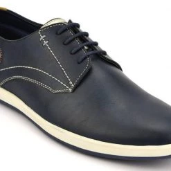 ID MENS NAVY CASUAL LACE-UP SHOE