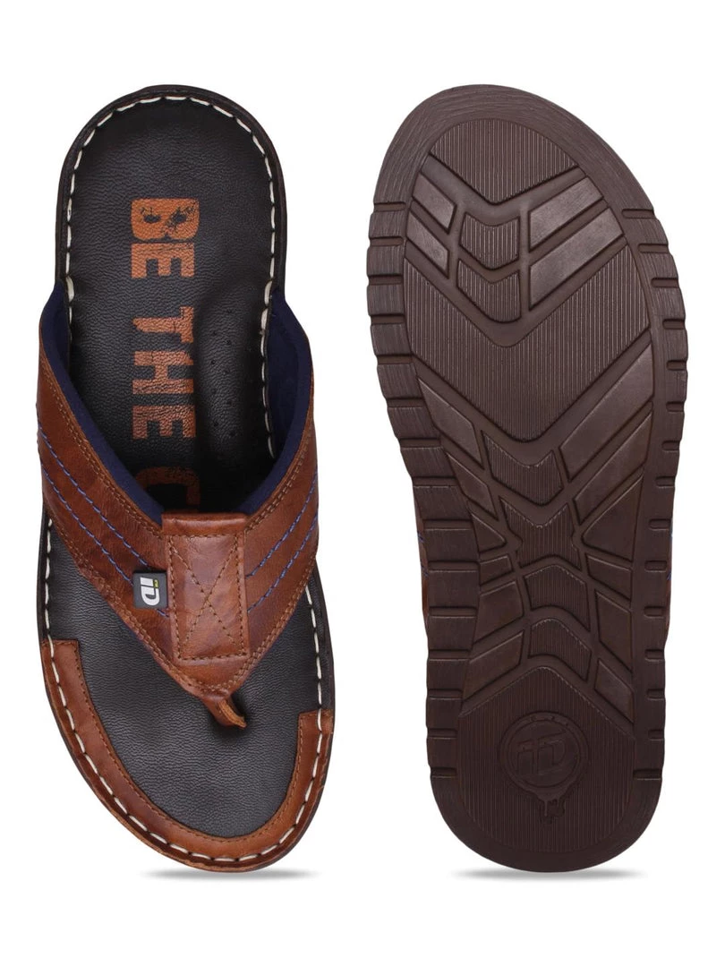 ID MENS TAN THONG SANDAL 6 ID MENS TAN THONG SANDAL