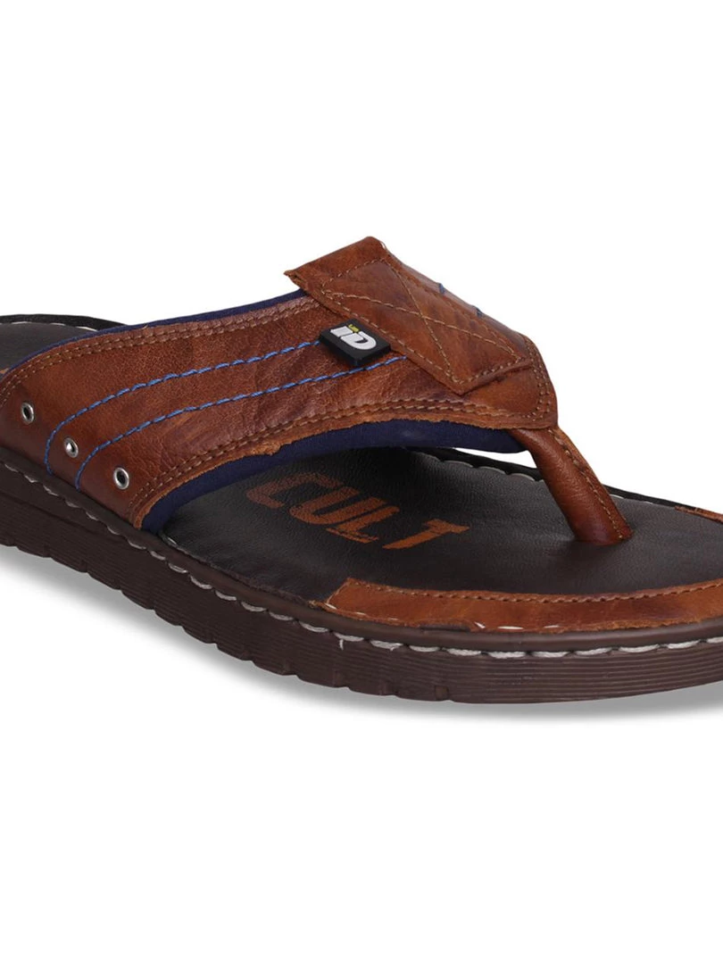 ID MENS TAN THONG SANDAL 7 ID MENS TAN THONG SANDAL