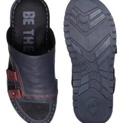 ID MENS NAVY WITHOUT BACK STRAP SANDAL