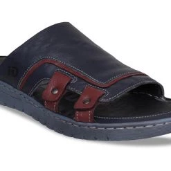 ID MENS NAVY WITHOUT BACK STRAP SANDAL