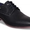 ID MENS BLACK CASUAL LACE-UP SHOE