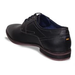 ID MENS BLACK CASUAL LACE-UP SHOE