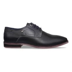 ID MENS BLACK CASUAL LACE-UP SHOE