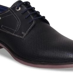 ID MENS BLACK CASUAL LACE-UP SHOE