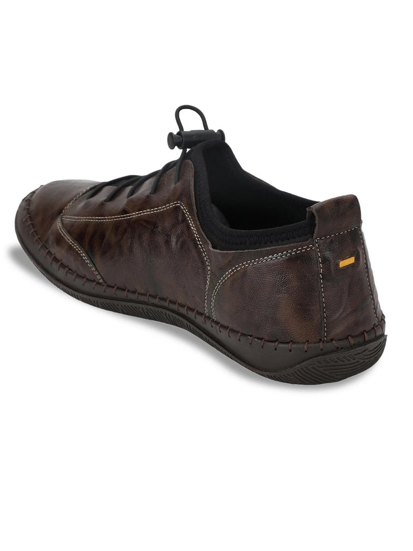 ID MENS BROWN CASUAL LACE-UP SHOE 4 ID MENS BROWN CASUAL LACE-UP SHOE