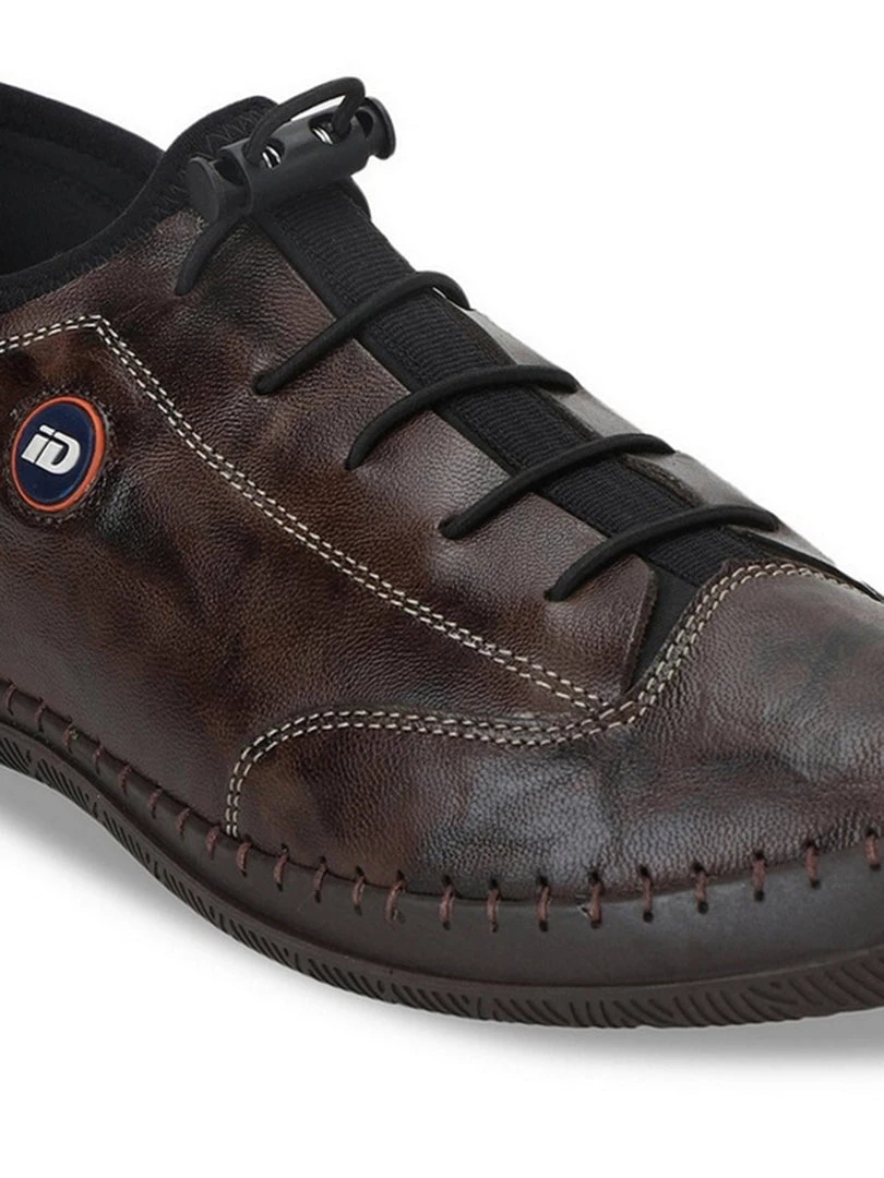 ID MENS BROWN CASUAL LACE-UP SHOE 7 ID MENS BROWN CASUAL LACE-UP SHOE