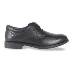 ID MENS BLACK CASUAL LACE-UP SHOE