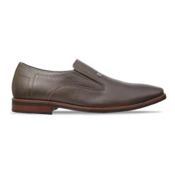 ID MENS BROWN FORMAL SLIPONS SHOE