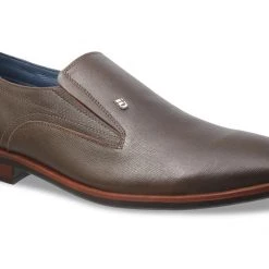 ID MENS BROWN FORMAL SLIPONS SHOE