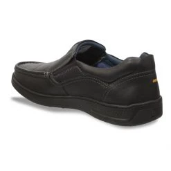 ID MENS BLACK CASUAL SLIPONS SHOE