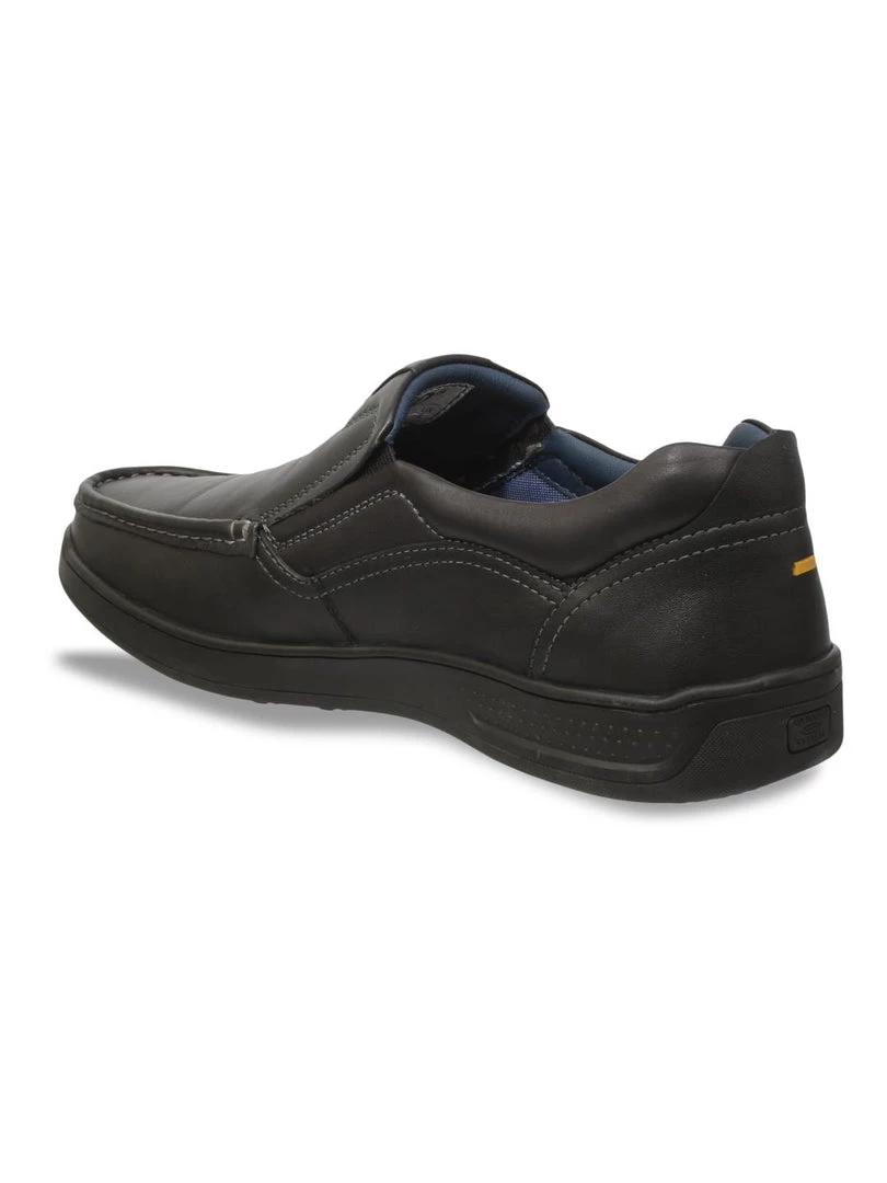 ID MENS BLACK CASUAL SLIPONS SHOE 4 ID MENS BLACK CASUAL SLIPONS SHOE