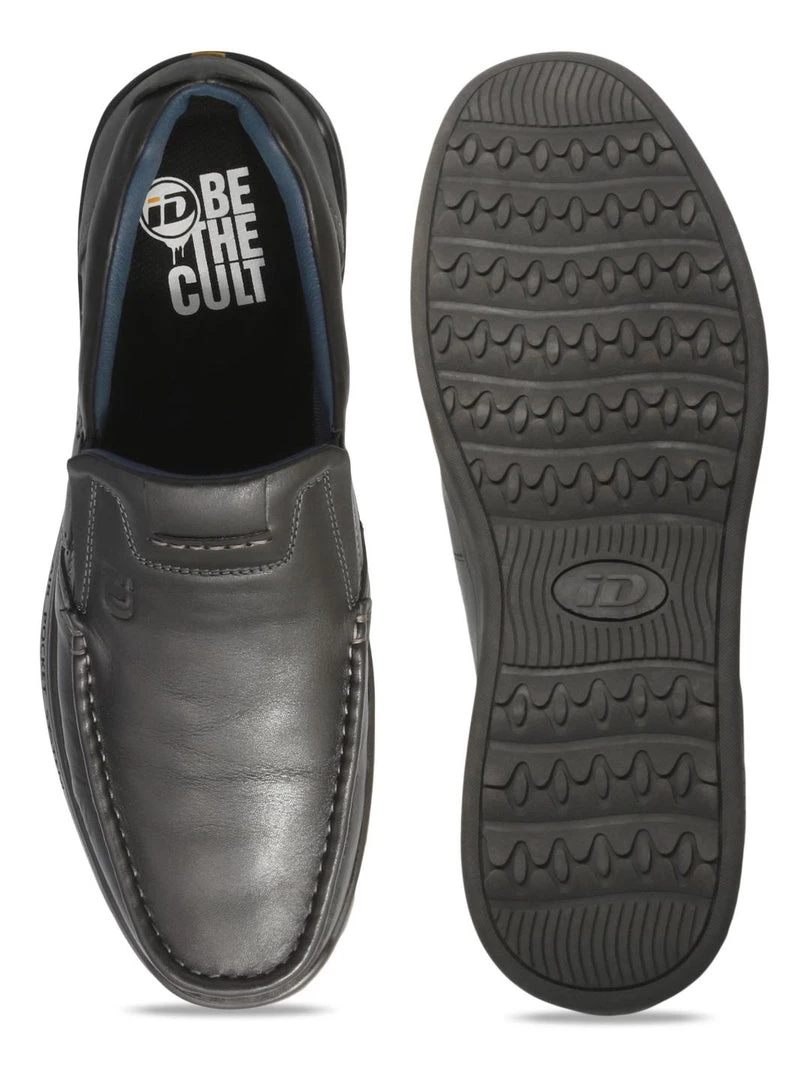 ID MENS BLACK CASUAL SLIPONS SHOE 6 ID MENS BLACK CASUAL SLIPONS SHOE