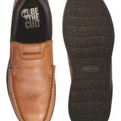 ID MENS TAN CASUAL SLIPONS SHOE