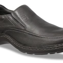 ID MENS BLACK CASUAL SLIPONS SHOE