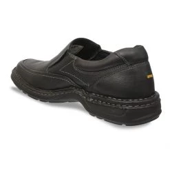 ID MENS BLACK CASUAL SLIPONS SHOE