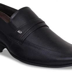 ID MENS BLACK FORMAL SLIPONS SHOE