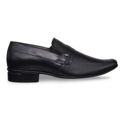 ID MENS BLACK FORMAL SLIPONS SHOE