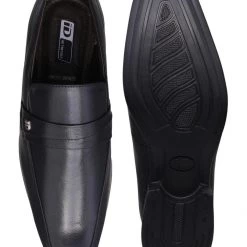 ID MENS BLACK FORMAL SLIPONS SHOE