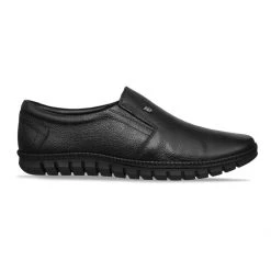 ID MENS BLACK FORMAL SLIPONS SHOE