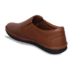 ID MENS TAN FORMAL SLIPONS SHOE