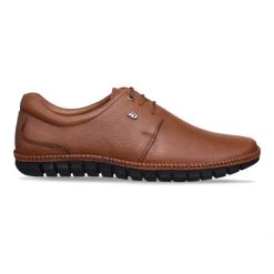 ID MENS TAN FORMAL LACE-UP SHOE